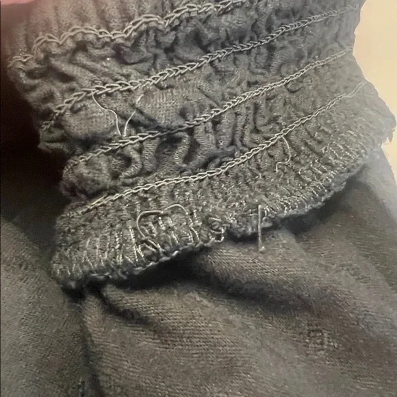 Old Navy Black Swiss Dot Tiered Ruffle Mini Skirt Boho Cottagecore Elastic Waist - Picture 14 of 14